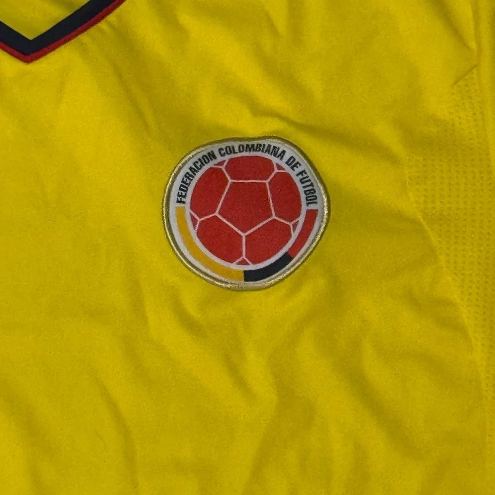 Adidas Colombia National Team 2014 Home Soccer Jersey Yellow FCF Climacool L